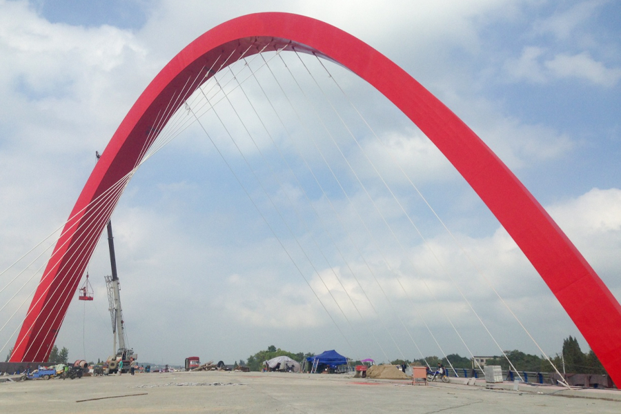 进场桥穿越运河 - 孟加拉国 337MW/305MW（净）发电厂 EPC 项目